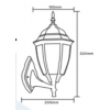 FAROL PARED BOMBILLO 60W E-27 SIN BOMBILLO