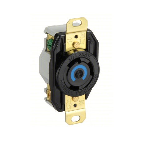 TOMA DE SEGURIDAD L6-30 HUBBEL/ EATON  SIN TAPA