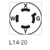 TOMA DE SEGURIDAD L14-20 INCRUSTAR