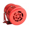 Mini Sirena 110V Metálico Rojo
