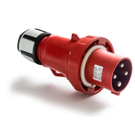 Clavija 63 Amp 3P+T IP67 Famatel Roja