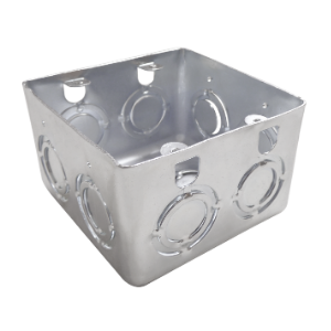 Caja 10x10 Doble Fondo Galvanizada Retie