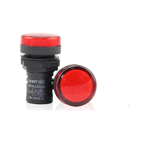 Piloto Led Luminoso 22mm Rojo