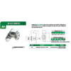 CERRADURA MUEBLE CLOSET NUOVO 30 mm NIQUEL
