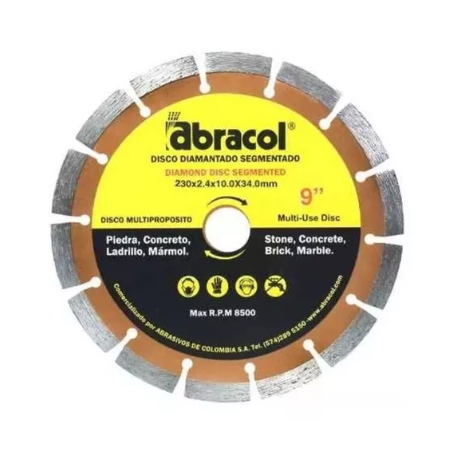 Disco Diamantado Segmentado 9" irwin