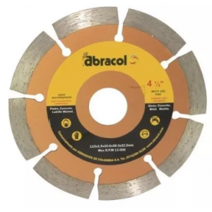 Disco Diamantado Segmentado 4" Abracol