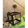 Lampara Vintage Triangulo-Cubo-Ovalada Colgante Sin Bombillo
