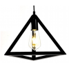 Lampara Vintage Triangulo-Cubo-Ovalada Colgante Sin Bombillo
