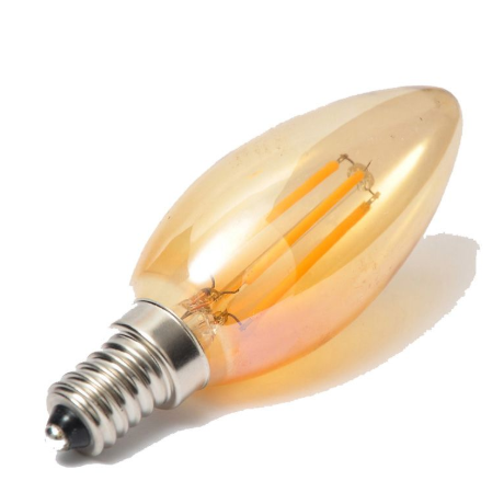 Bombillo Led Filamento E 27 Vela
