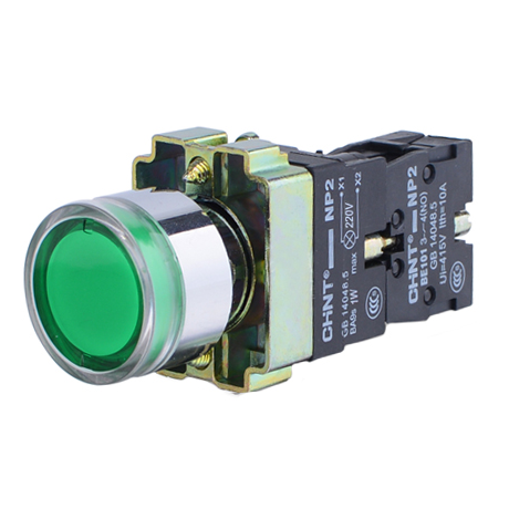 Pulsador Verde 22 mm