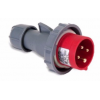 Clavija 32Amp 3P+T IP67 Famatel Roja