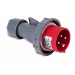 Clavija 32 Amp 3P+T IP67 Famatel Roja