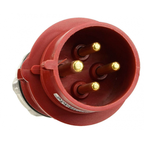 Clavija 32Amp 3P+T IP67 Famatel Roja